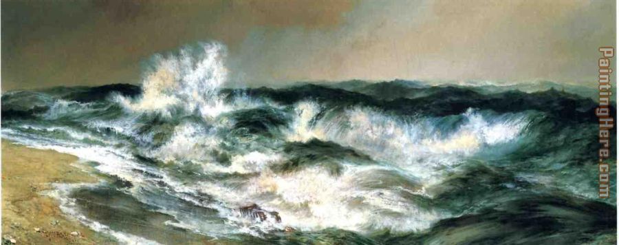 The Much Resounding Sea painting - Thomas Moran The Much Resounding Sea art painting